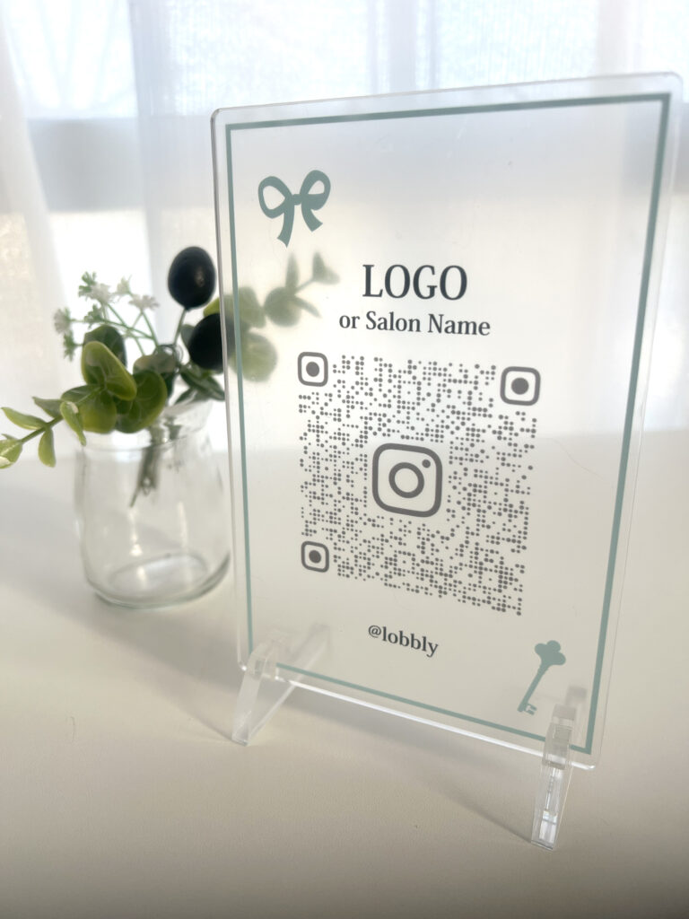 お店のQRアクリルスタンド6