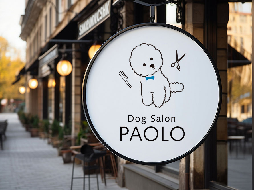 ドッグサロンPAOLO様ロゴ